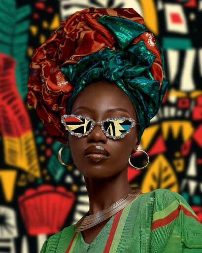 Gele\'s Grace - a Photographic Art Artowrk by Oluwatobi Ogundunsin